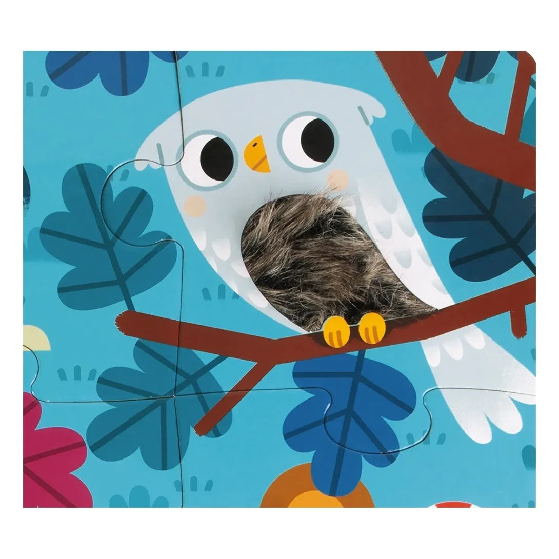 Janod - Forest Animals Sensory Puzzle, 20 Pieces