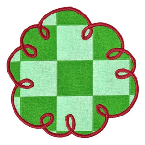 Bitossi - Dama Green Check Coaster Set | Green