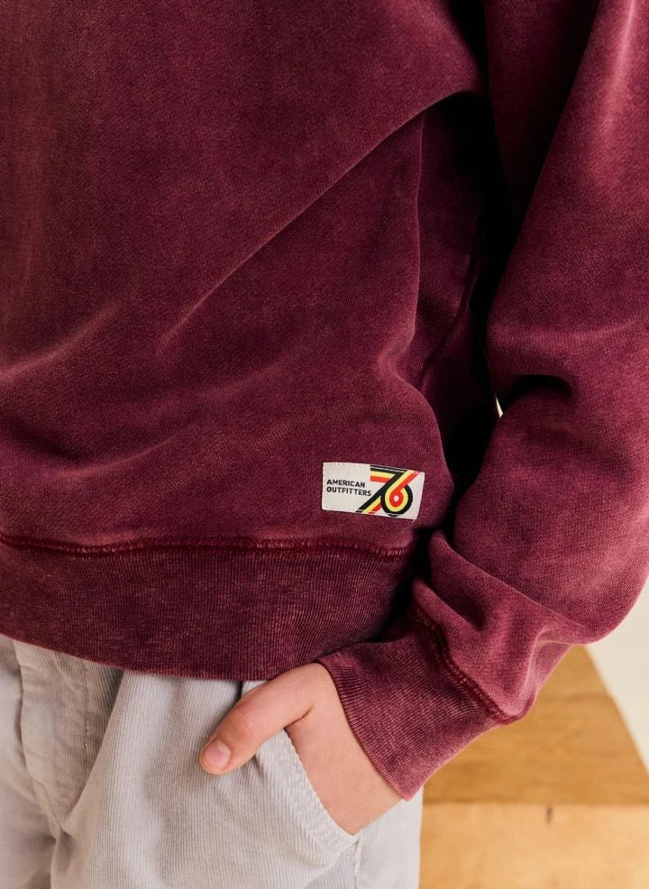 AO76 - Oscar Anniversary recycled cotton sweatshirt | Burgundy