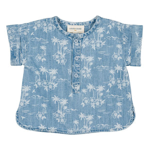 Louis Louise - Saul Hawaii Denim Gömlek | Açık Mavi