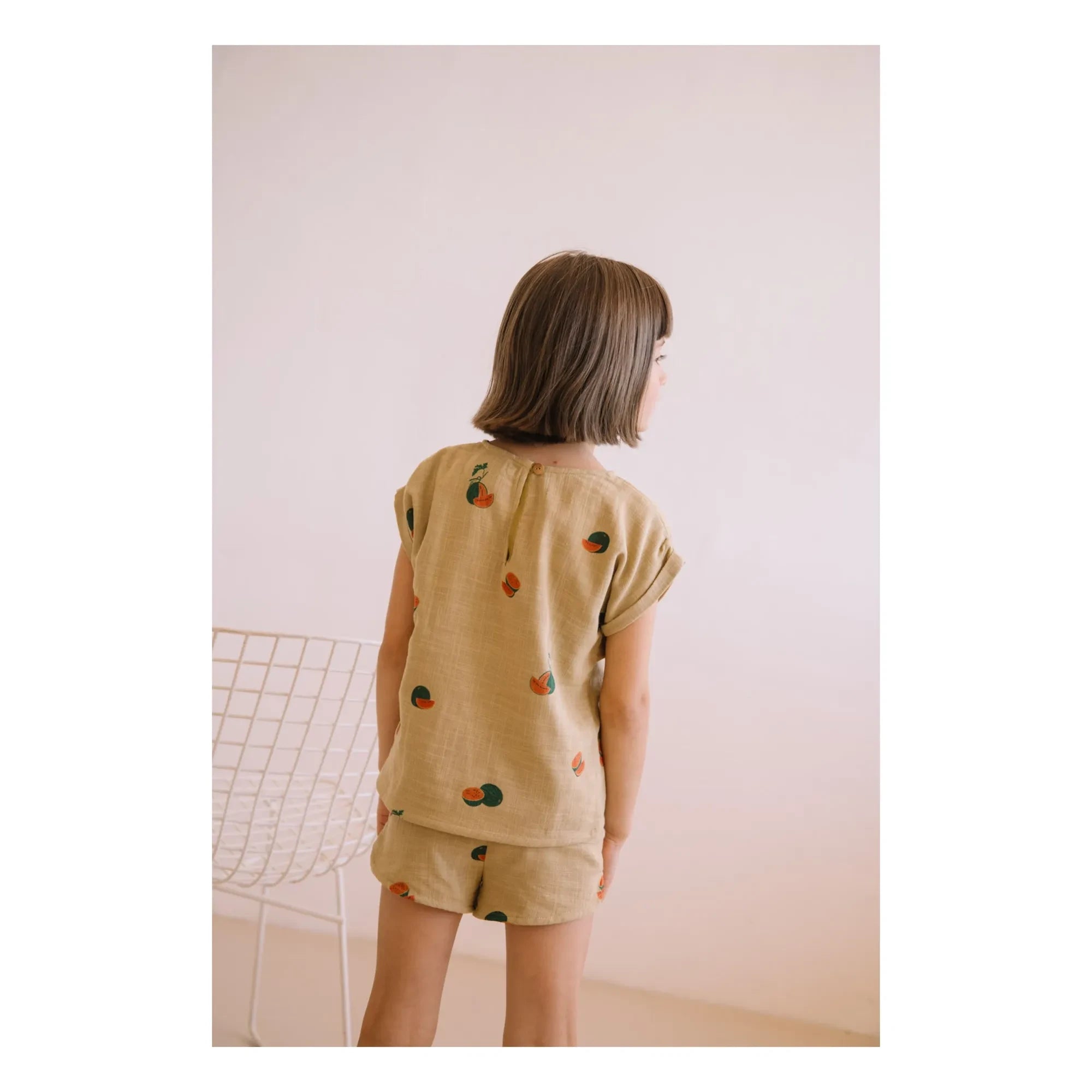 Studio Bohème - Georgette Shorts Karpuz Organic Cotton Gauze | Sage