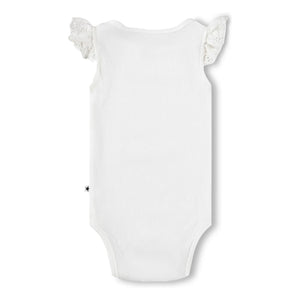 Molo - Flair Organic Cotton Bodysuit | White