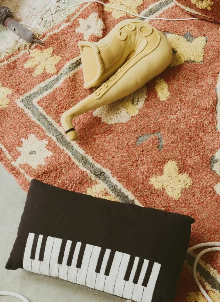 Lorena Canals - Saxophone Cushion | Yellow