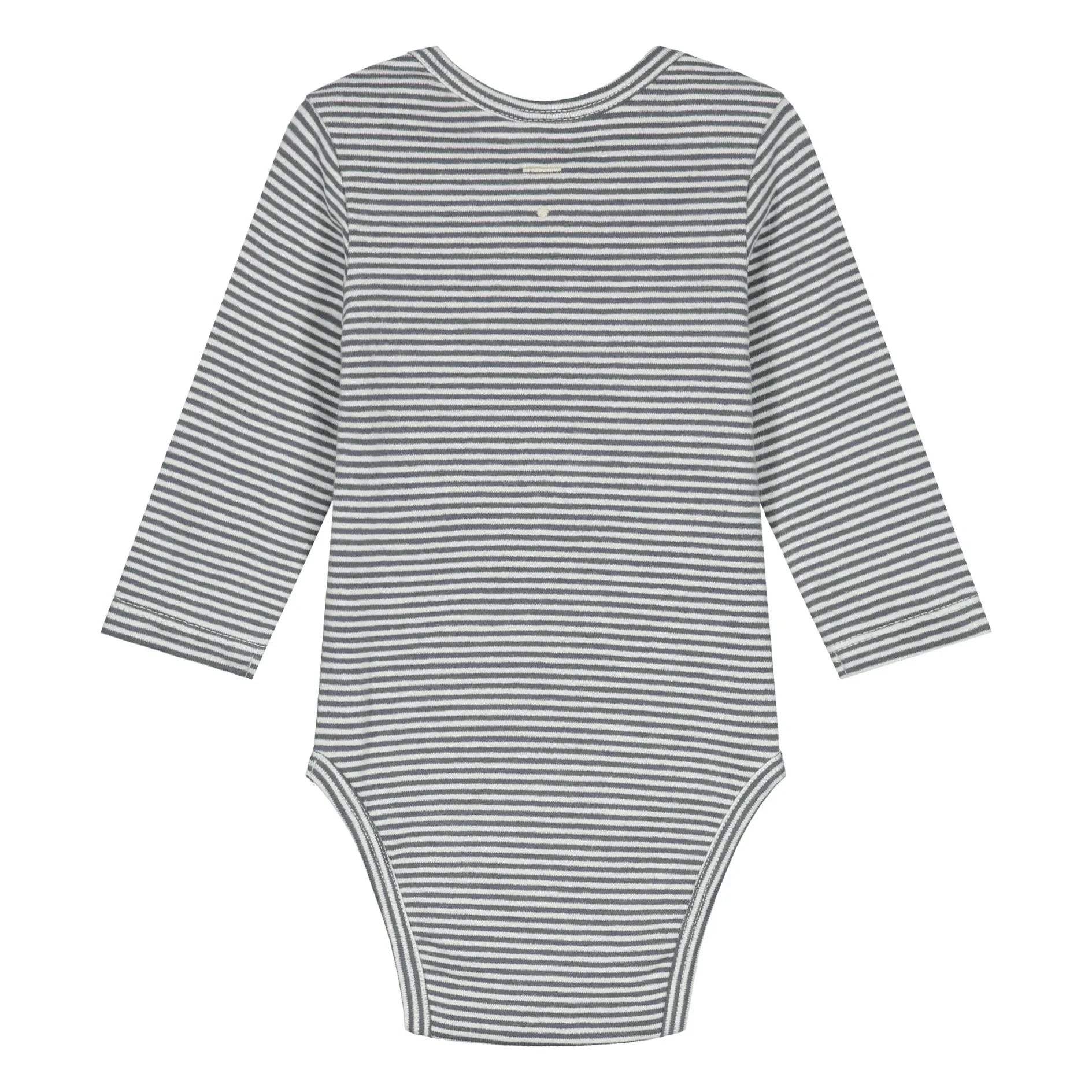 Gray Label - Striped bodysuit Organic cotton | Gray blue