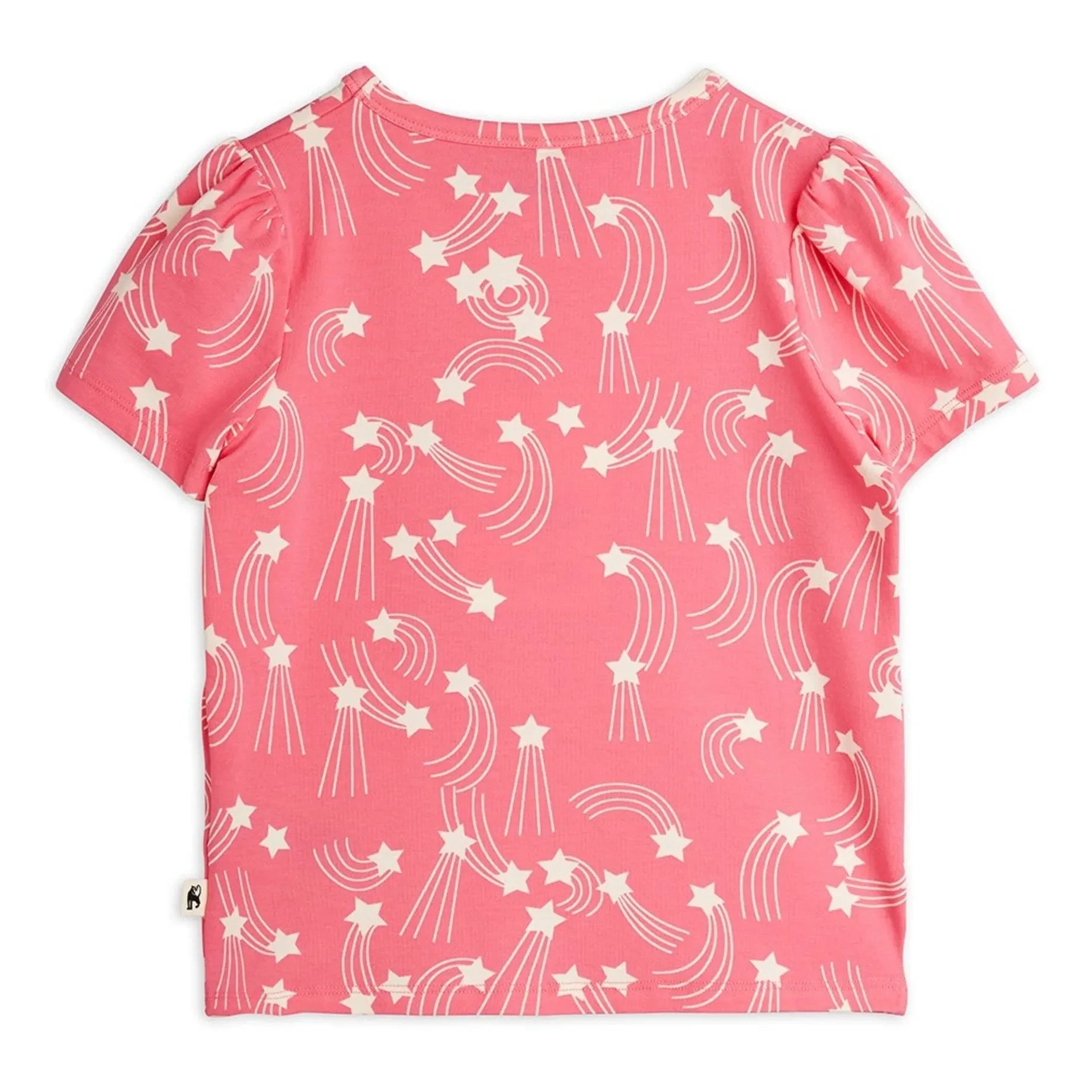 Mini Rodini - Stars Organic Cotton T-Shirt | Pink