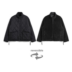 Taion - Unisex Military Stand Collar Jacket | Black