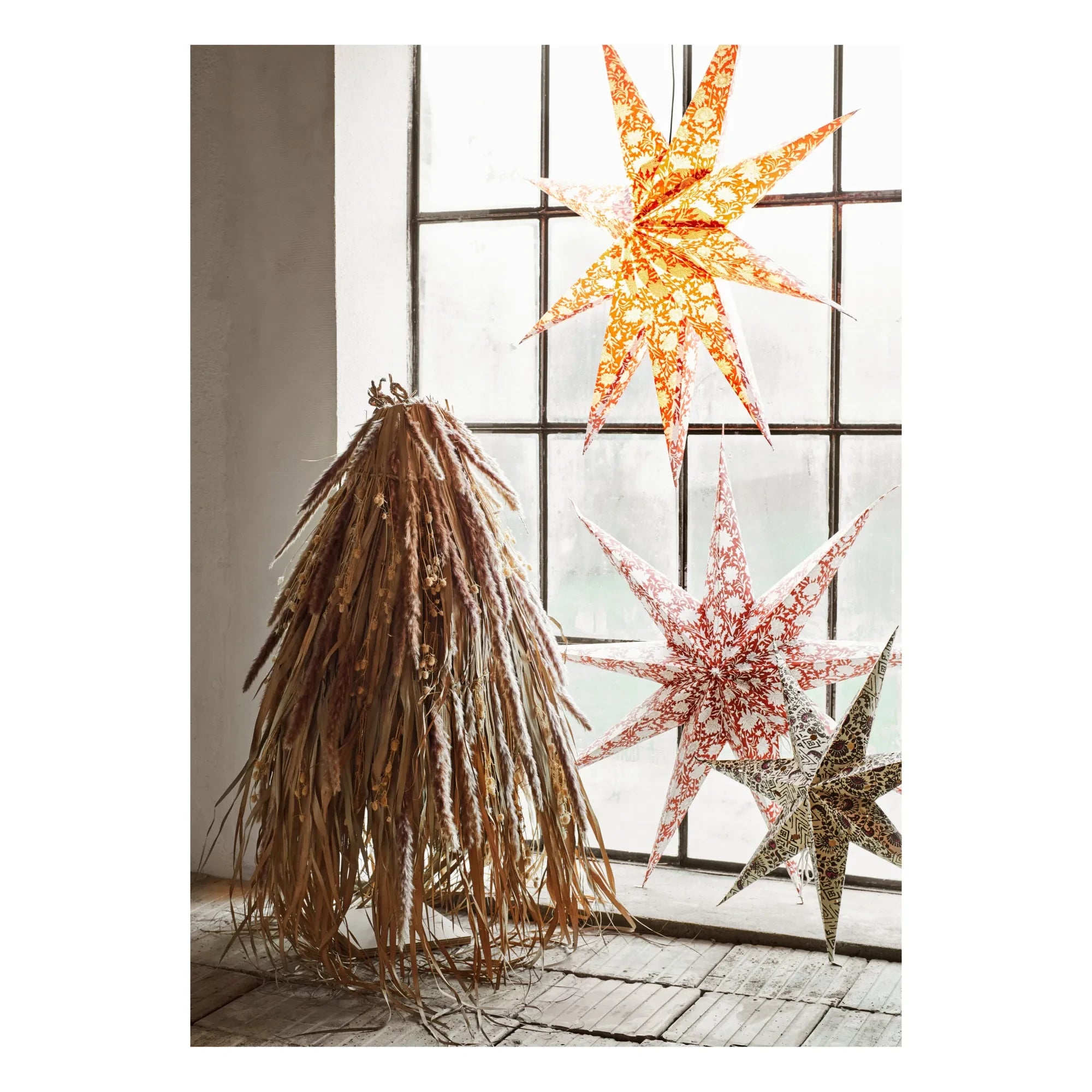 Madam Stoltz - Recycled Paper Star | Gray