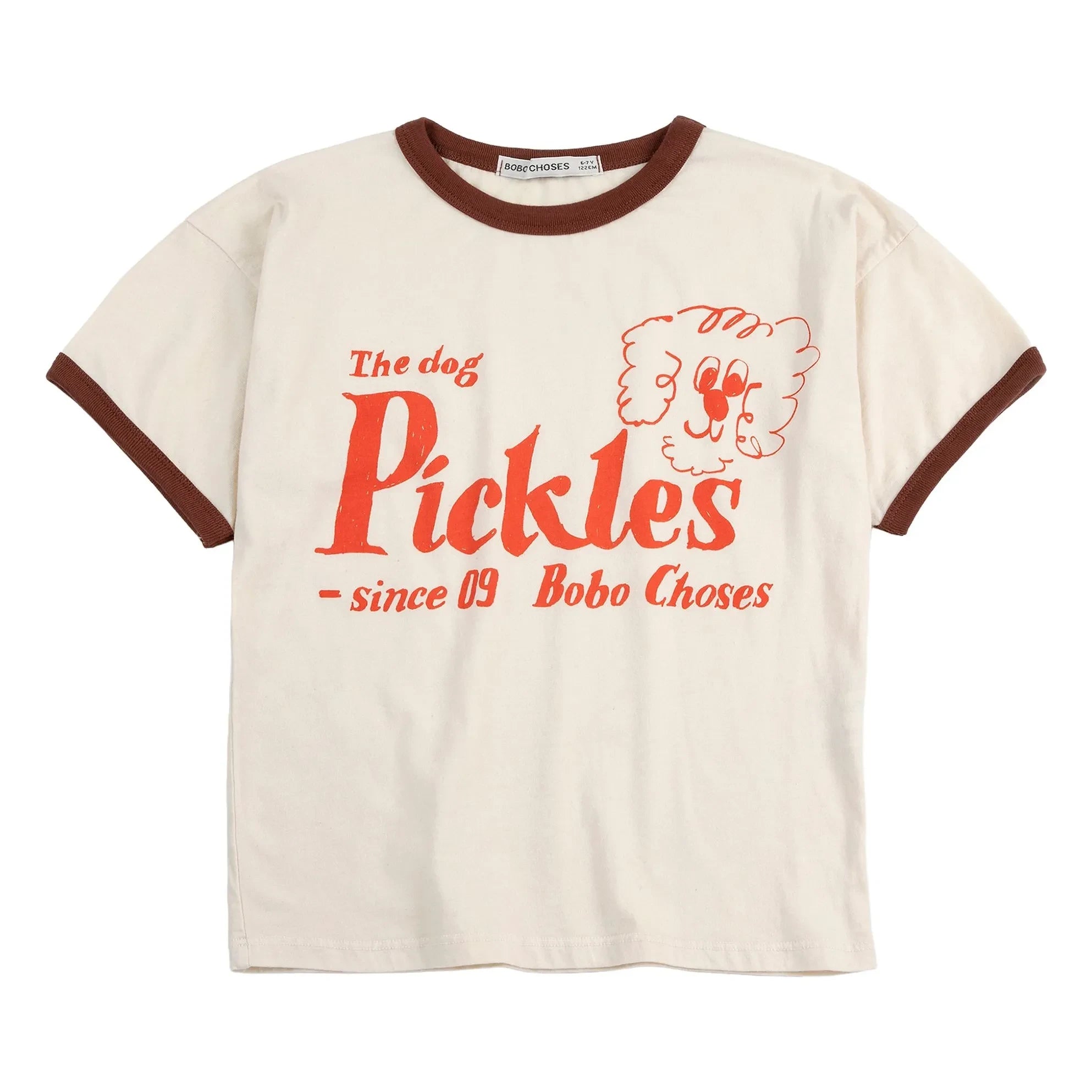 Bobo Choses - The Dog Pickles Organic Cotton T-Shirt | White