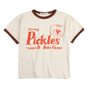 Bobo Choses - The Dog Pickles Organic Cotton T-Shirt | White