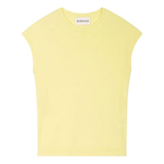 Bompard - Short Sleeve Cashmere Sweater | Lemon Yellow