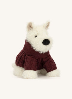 Jellycat - Munro Scottie Dog "Winter Sweater" Plush