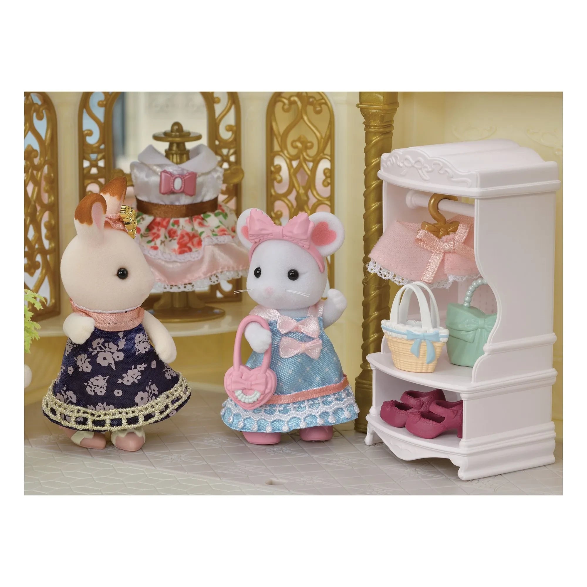 Sylvanian Families - Moda çantası ve kız kardeş marshmallow fare