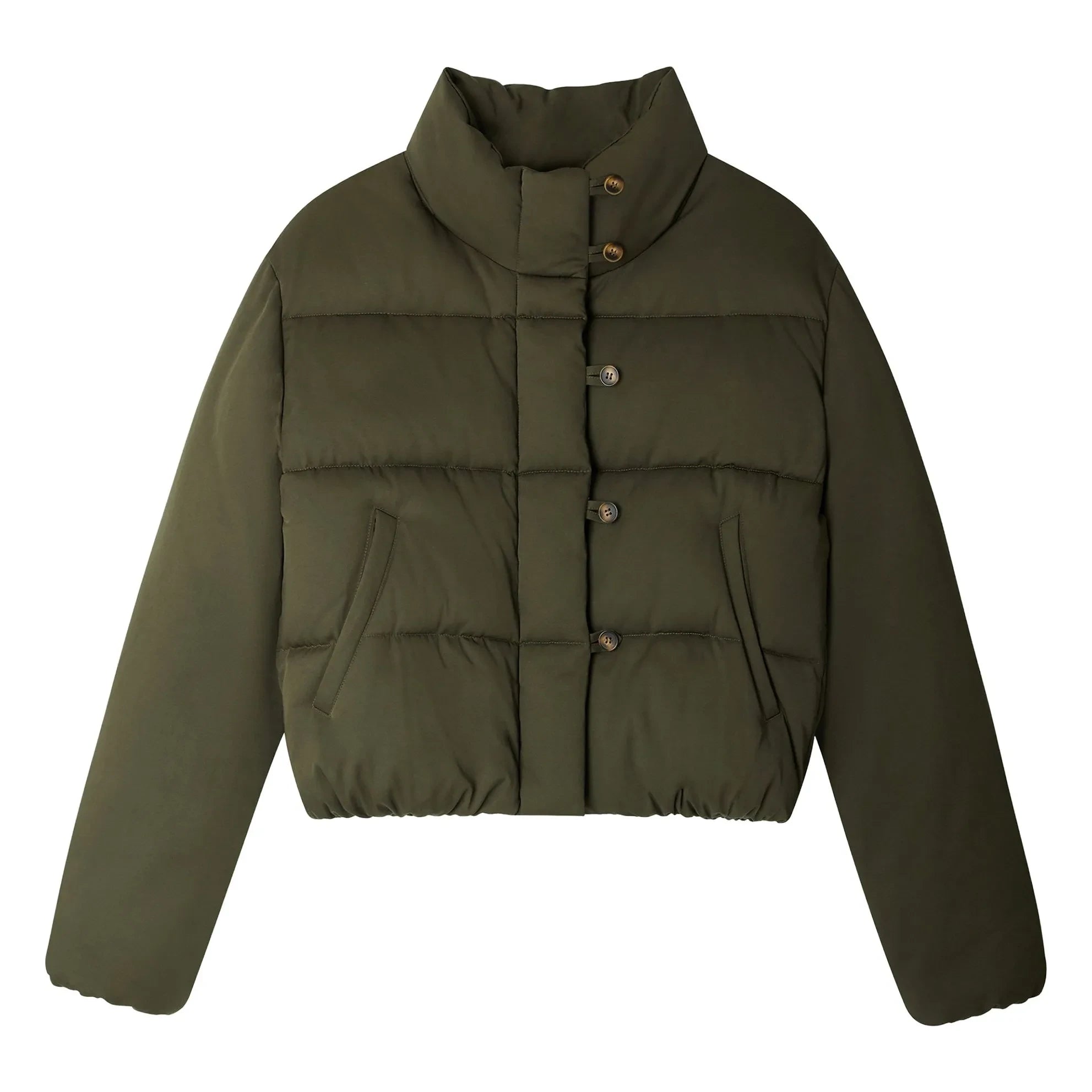 Soeur - Flore Puffer Jacket | Khaki