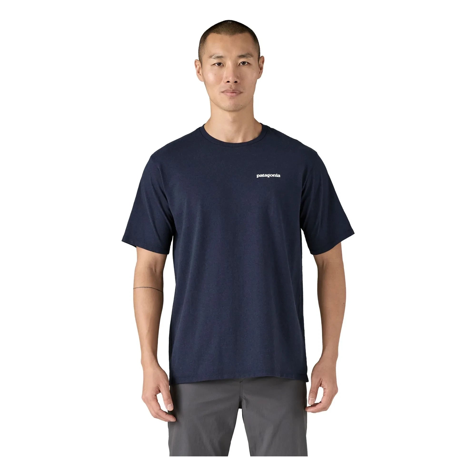 Patagonia - P-6 Logo Responsible Recycled Fiber T-shirt | Blue