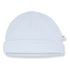1+ in the family - Kai Ribbed Beanie | Light Blue