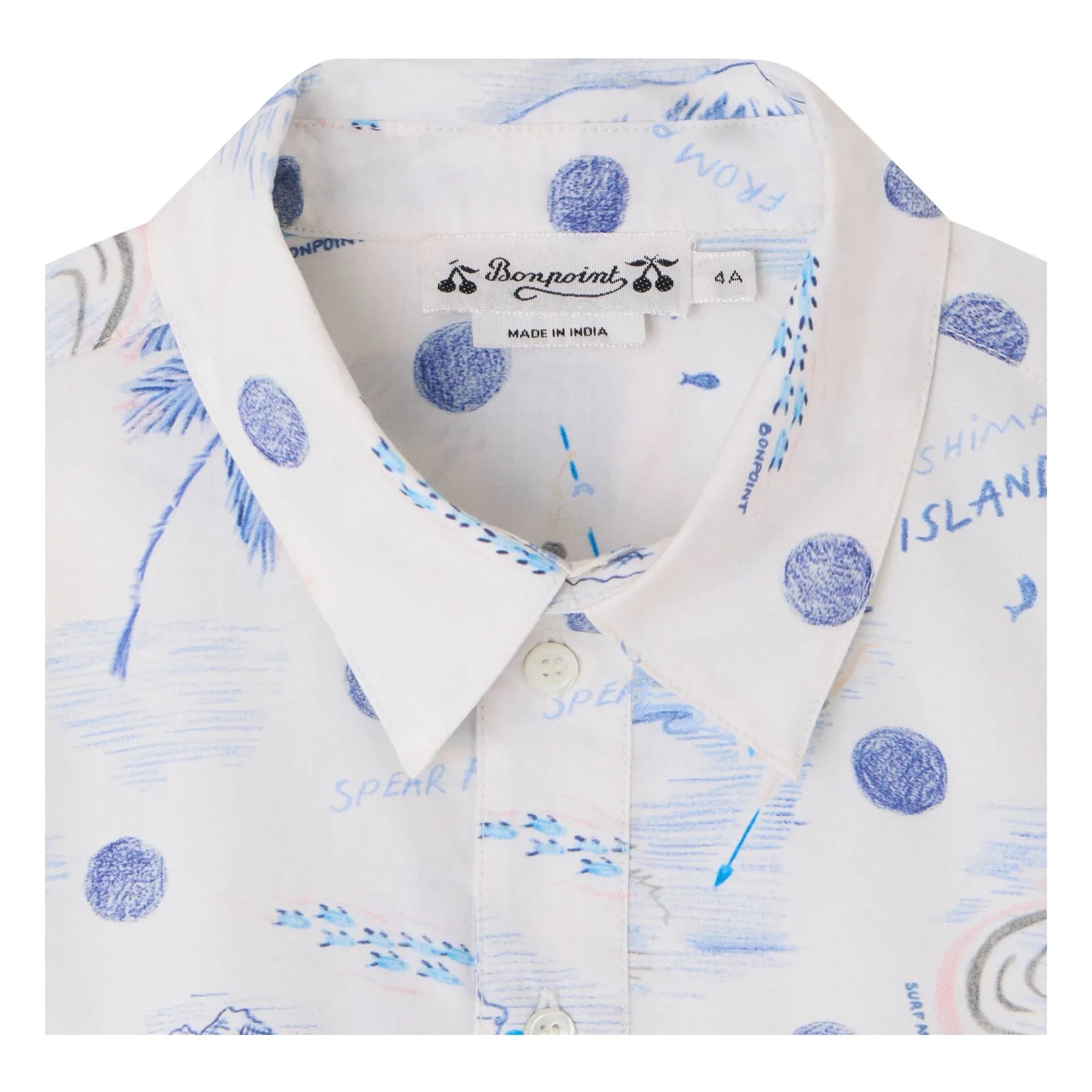 Bonpoint - Erian Organic Cotton Shirt | Ocean