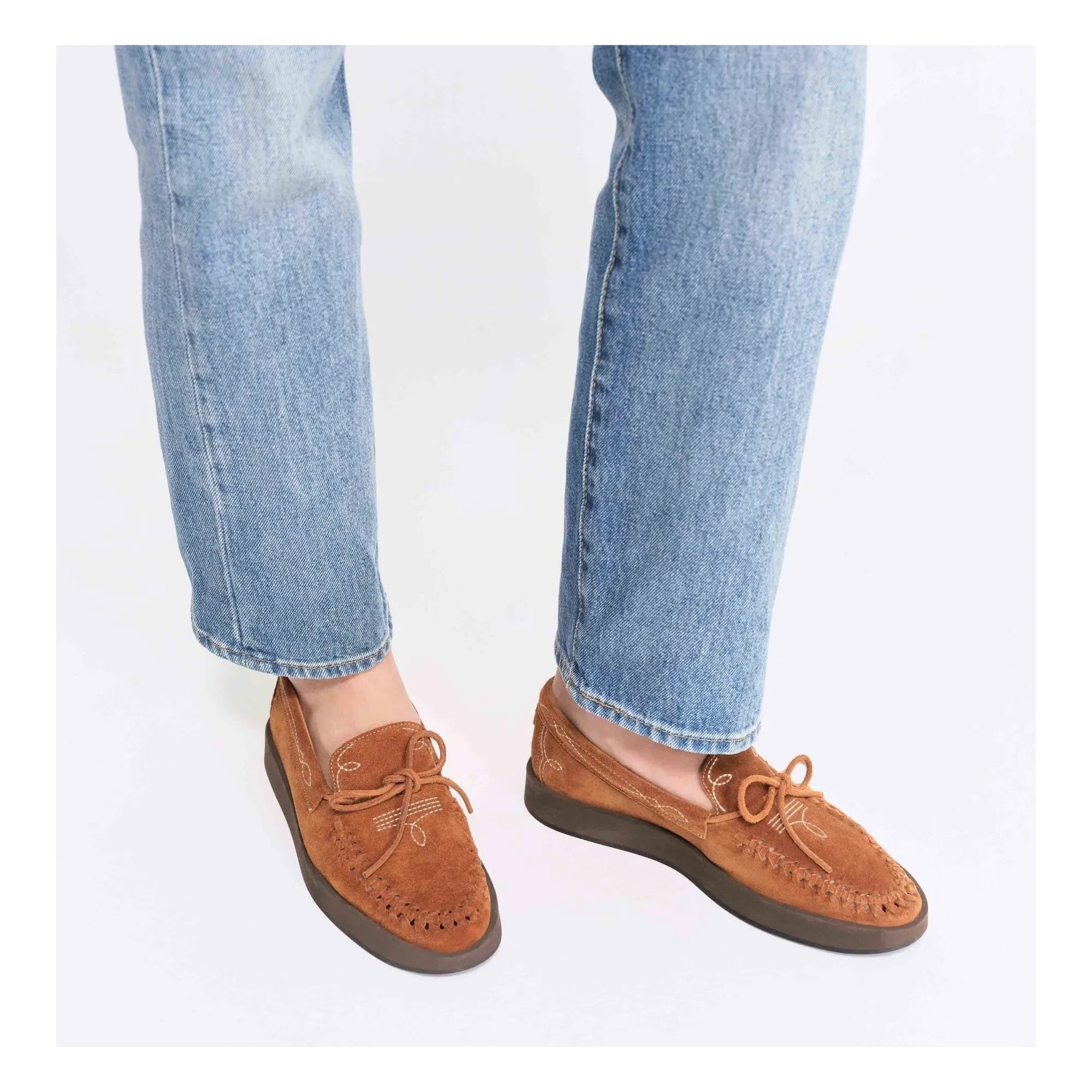 Socque Paris - Totem Süet Loaferlar | Camel