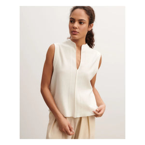 Bompard - Minimalist Cotton and Cashmere Turtleneck Top | Natural