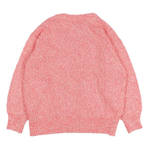 Búho - Chiné Organic Cotton Sweater | Pink