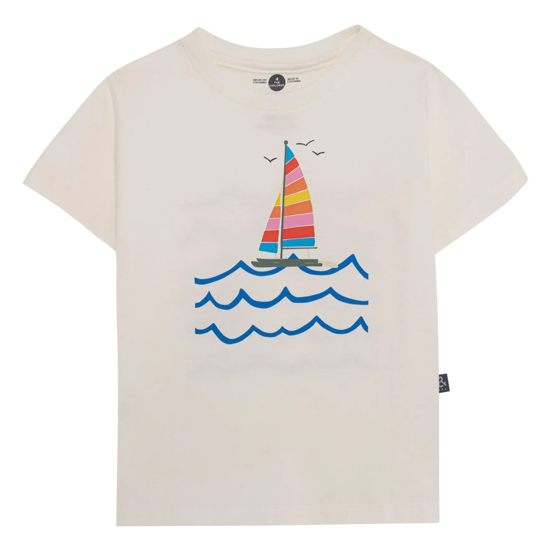 Pepita & Me - Sailboat printed T-shirt | White