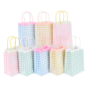 Meri Meri - Vichy Patterned Gift Bags - 8-Pack