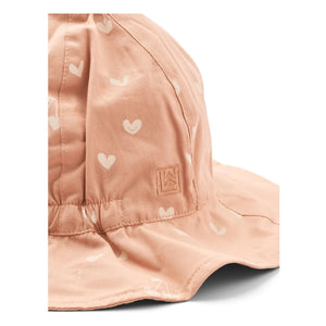 Liewood - Double-Sided Amélia Cœurs Organic Cotton Hat | Pink