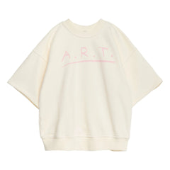 True Artist - Short Sleeve Sweatshirt N°13 Organic Cotton | Cream