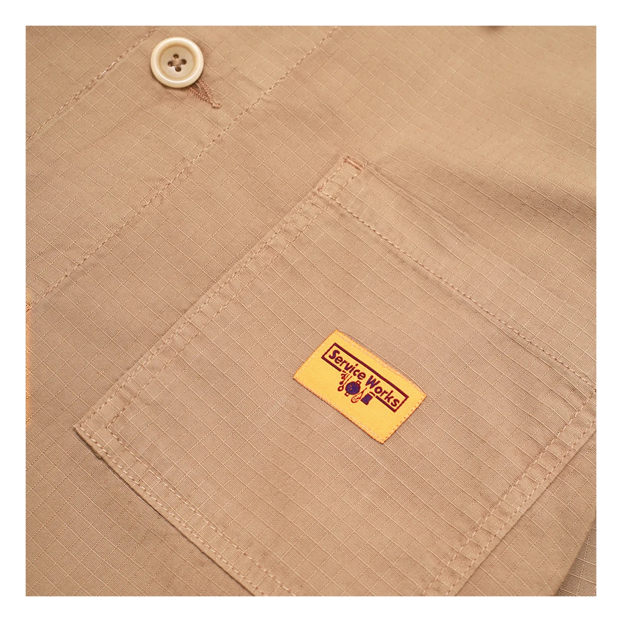 Service Works - Coverall Organik Pamuk Ripstop Ceket | Kamel
