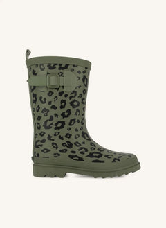 Bonton - Picker Hi Leopar Yağmur Çizmeleri | Haki