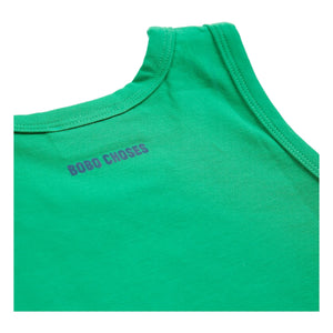 Bobo Choses - Have Fun Face Modal and organic cotton tank top | Green