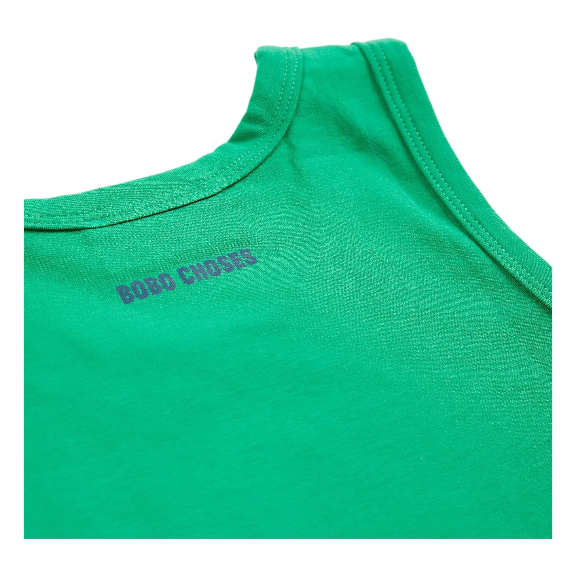 Bobo Choses - Have Fun Face Modal and organic cotton tank top | Green