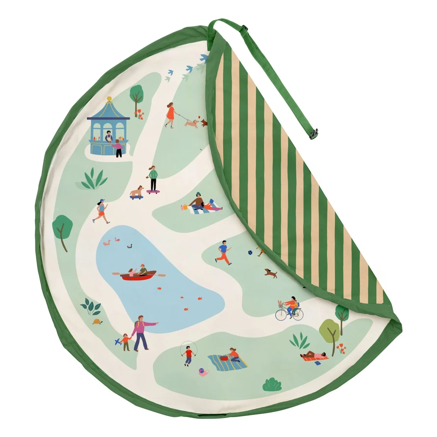 Play and Go - Bag / Noomad Outdoor Play Mat - Park | Green