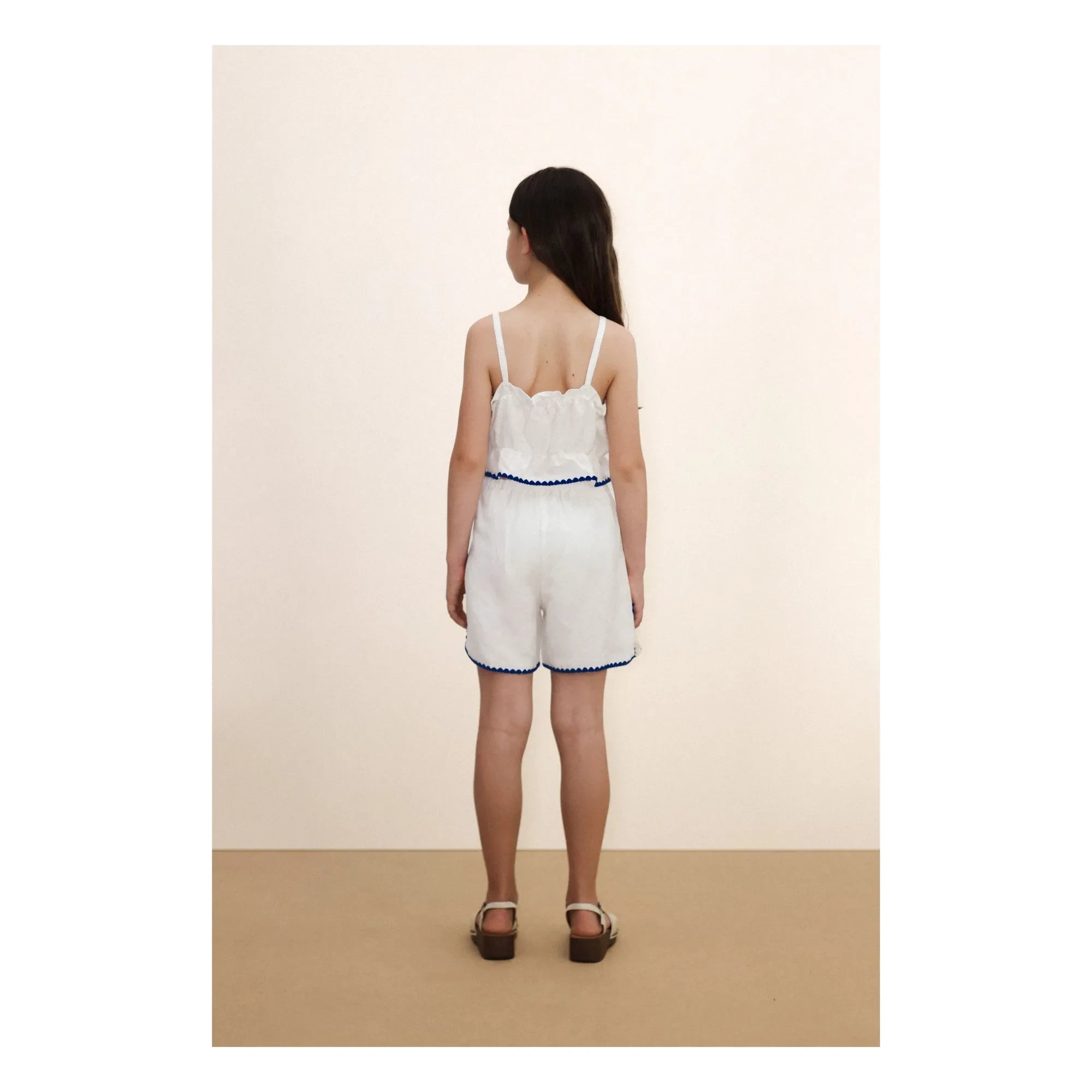 Tinycottons - Short Swans Linen | White