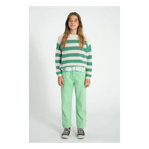 Piupiuchick - Striped Organic Cotton Sweater | Green
