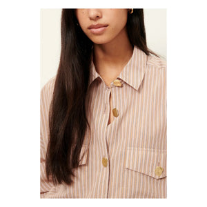 Sessùn - Balanca Striped Shirt | Rosewood