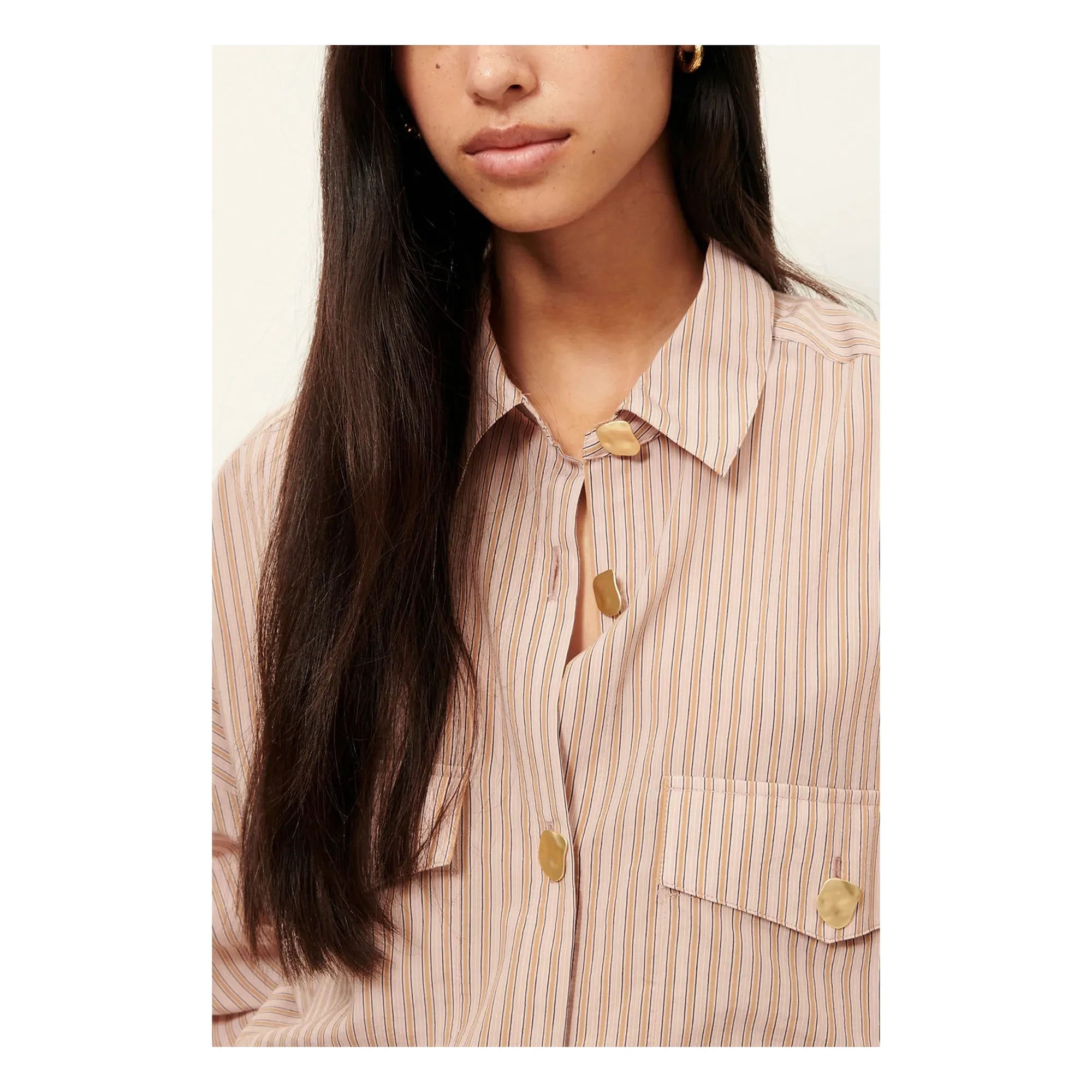 Sessùn - Balanca Striped Shirt | Rosewood