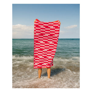 Tarta Gelatina - Daisy Bath Towel | Red