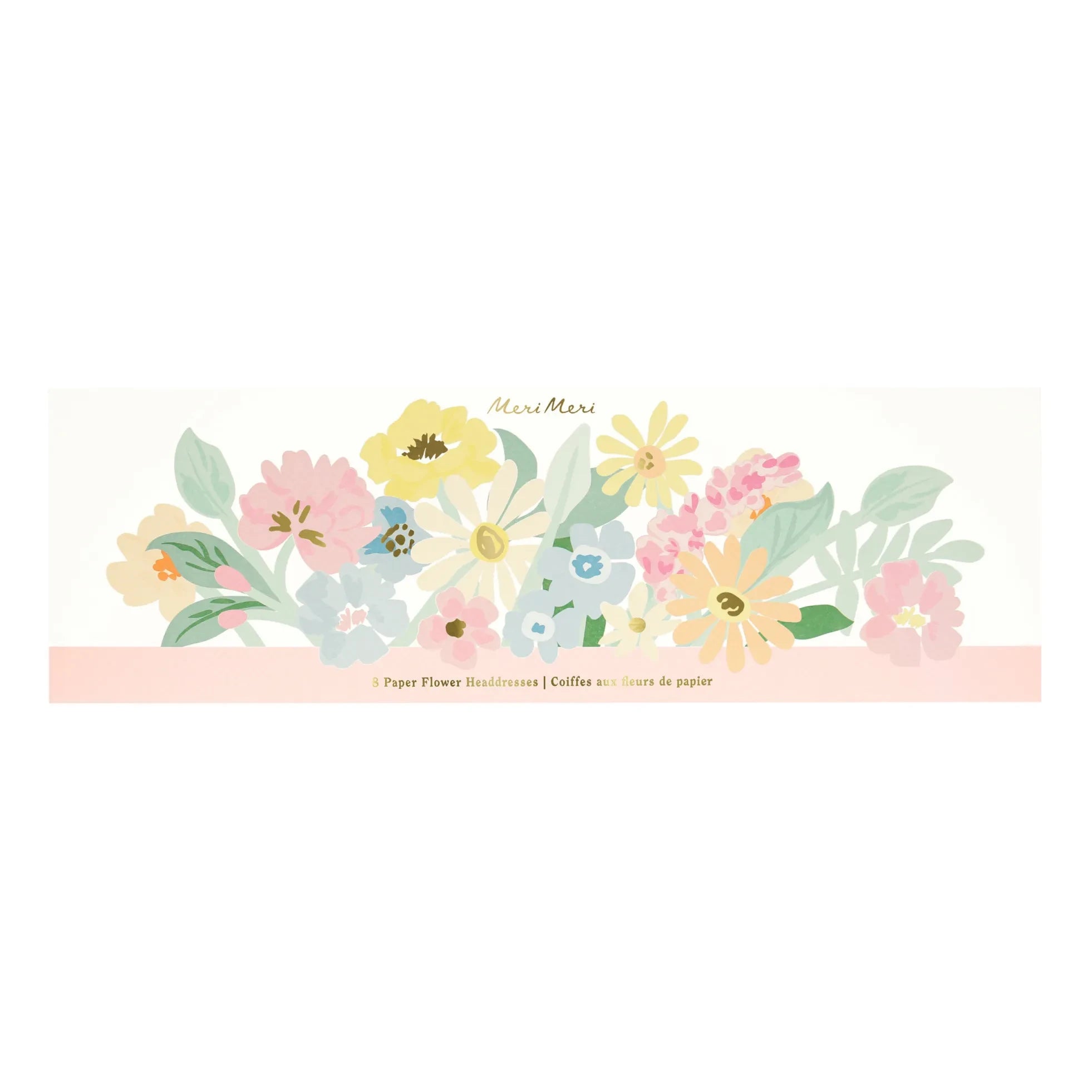 Meri Meri - Paper Flower Garland - Set of 8 | Pastel
