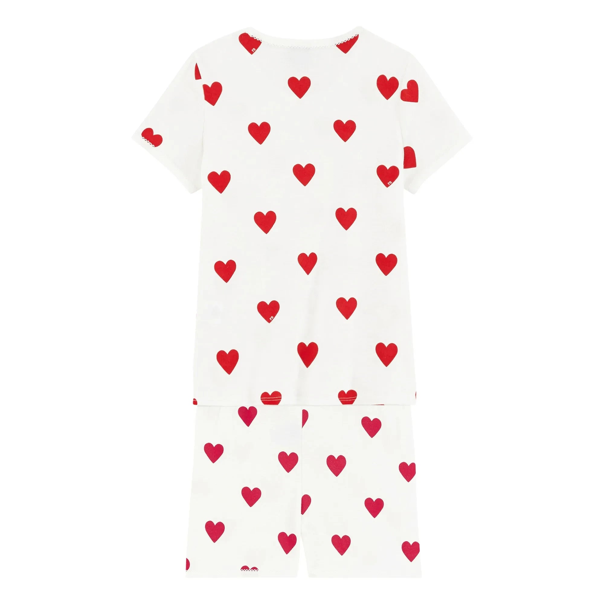 Petit Bateau - Mid-Length Organic Cotton Pajamas | White