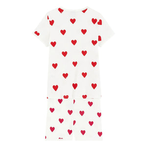 Petit Bateau - Mid-Length Organic Cotton Pajamas | White