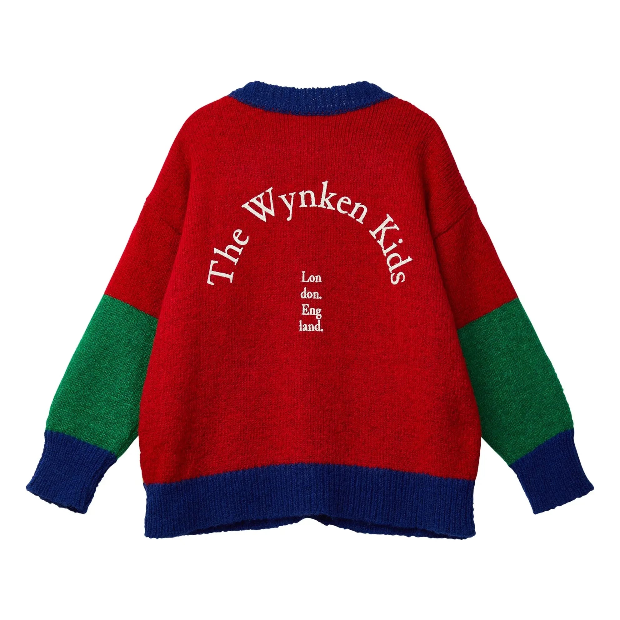 Wynken - Lively Lento Wool Cardigan | Red
