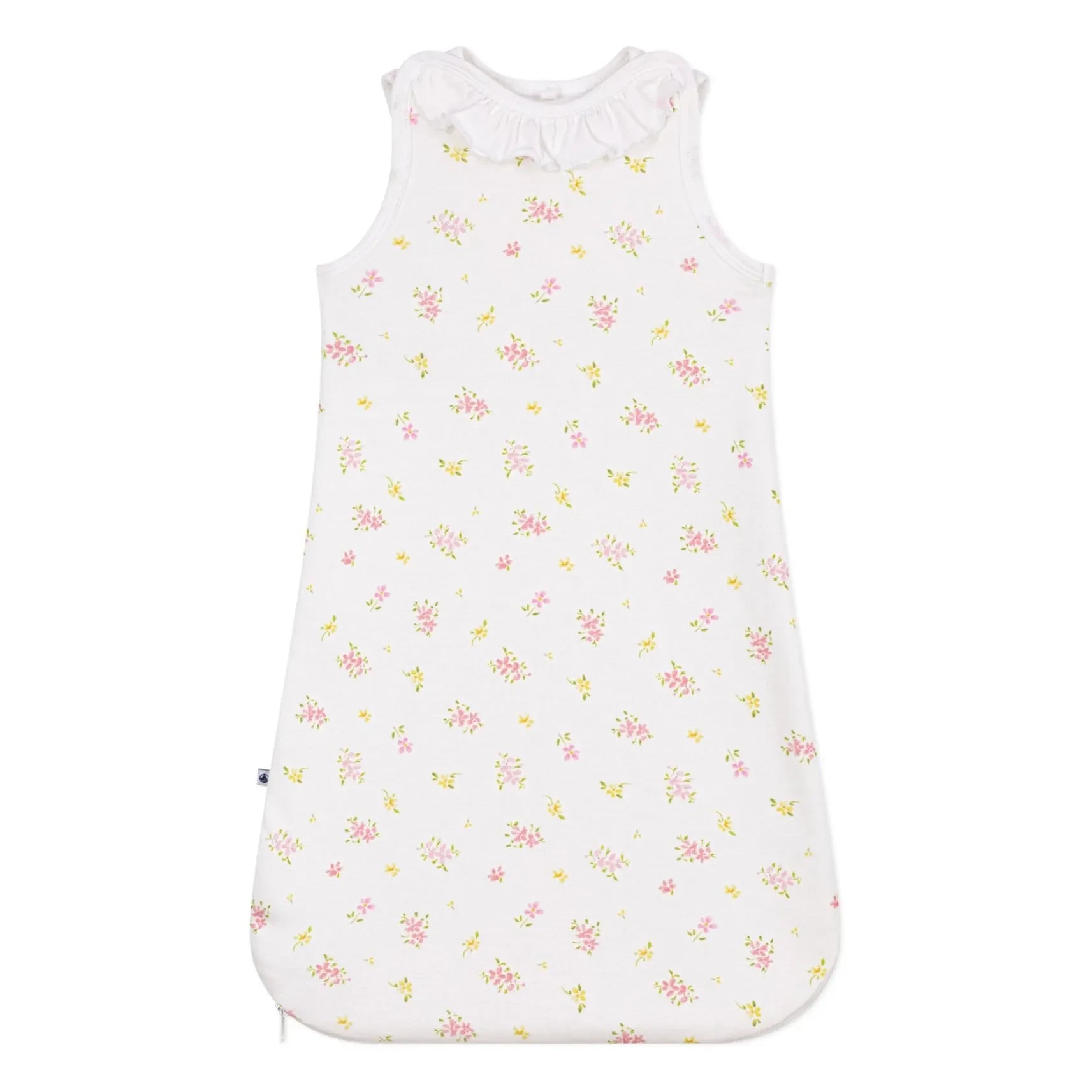 Petit Bateau - Fleurie Organik Pamuk uyku tulumu | Beyaz