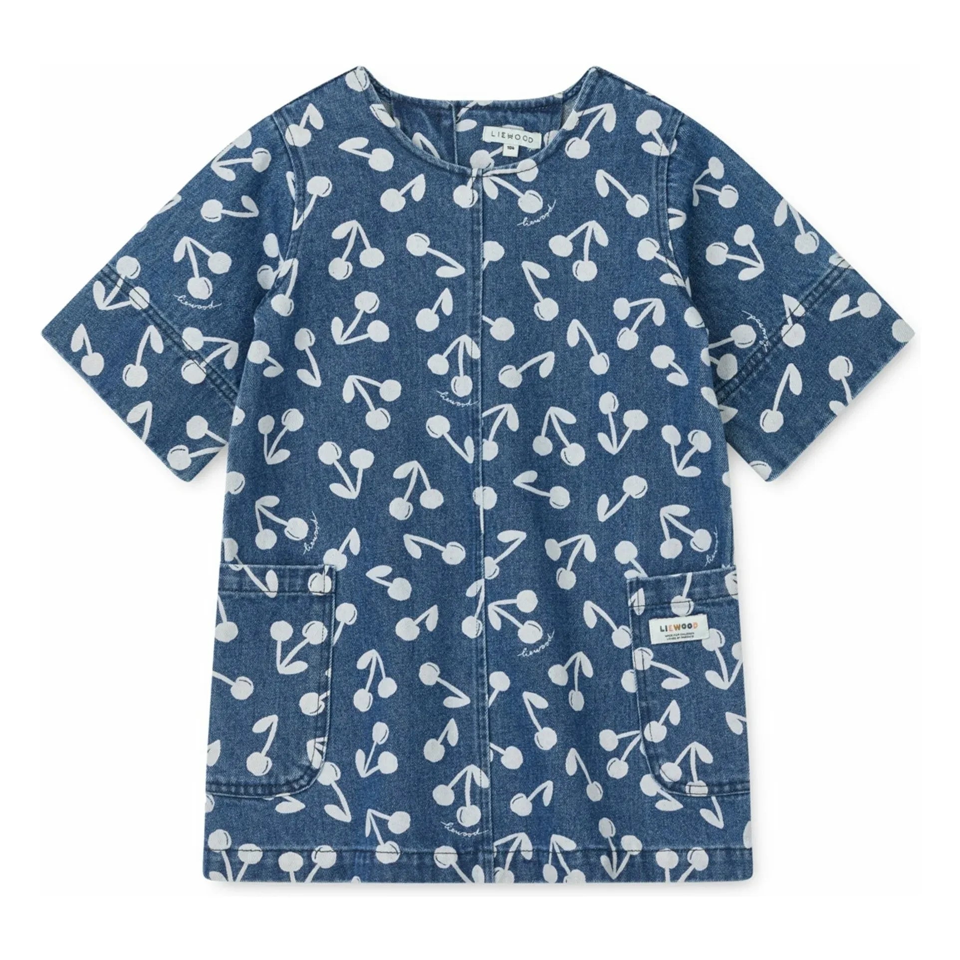 Liewood - Angelica Cerises Denim Elbise | Kot mavisi