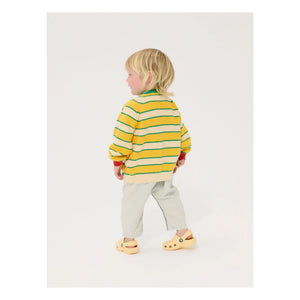 Bobo Choses - Striped Organic Cotton Baby Cardigan | Yellow
