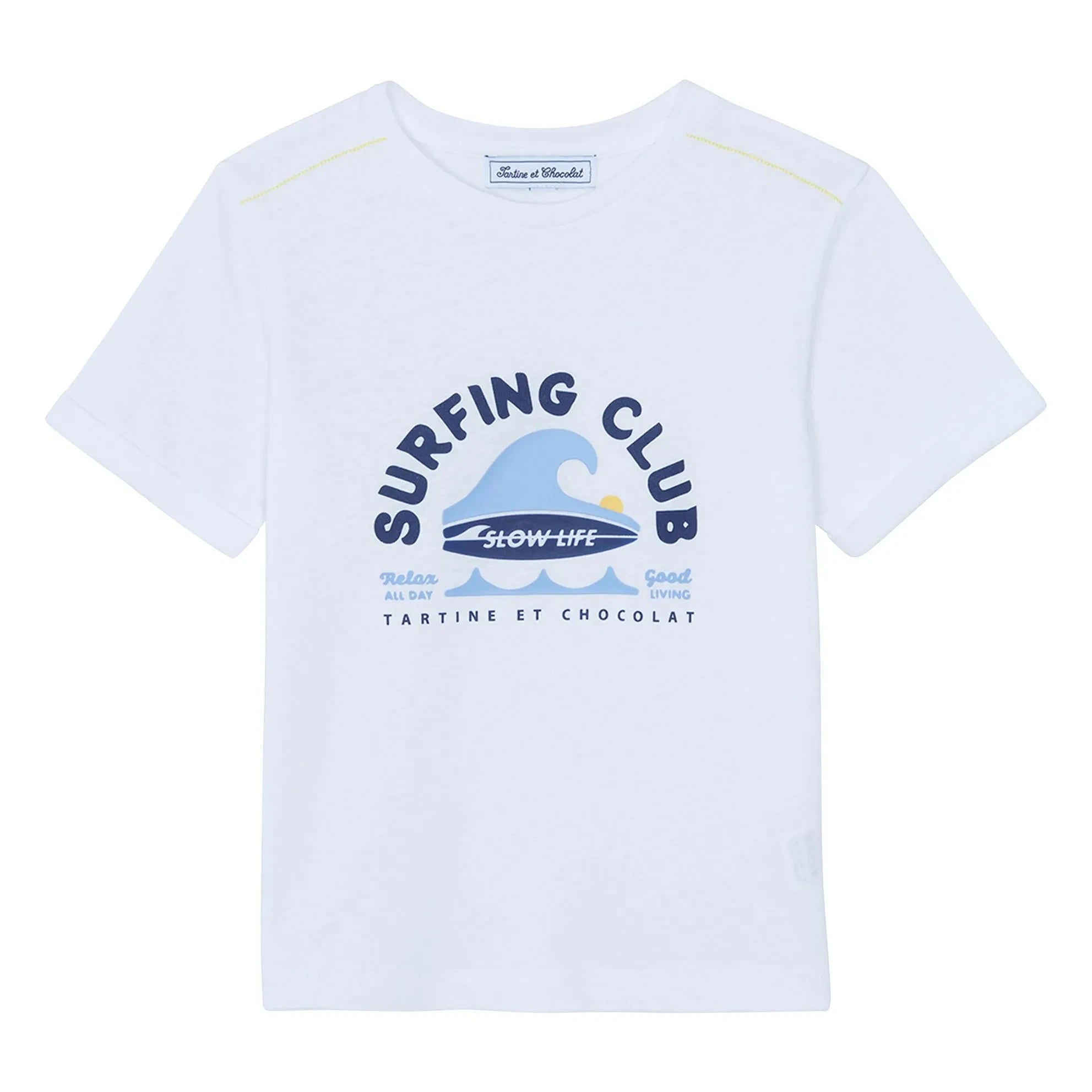 Tartine et Chocolat - Surfing Club T-shirt | White