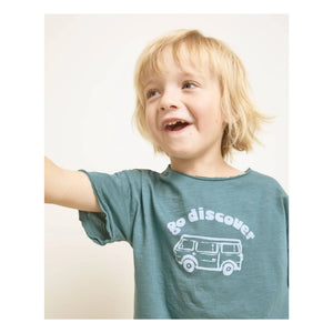 Búho - Go Discover T-shirt Organik pamuk | Peacock blue