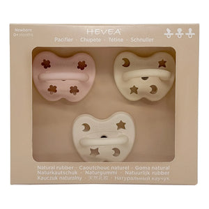 Hevea - 3-piece Pacifier Set Discovery Pack | Powder Pink