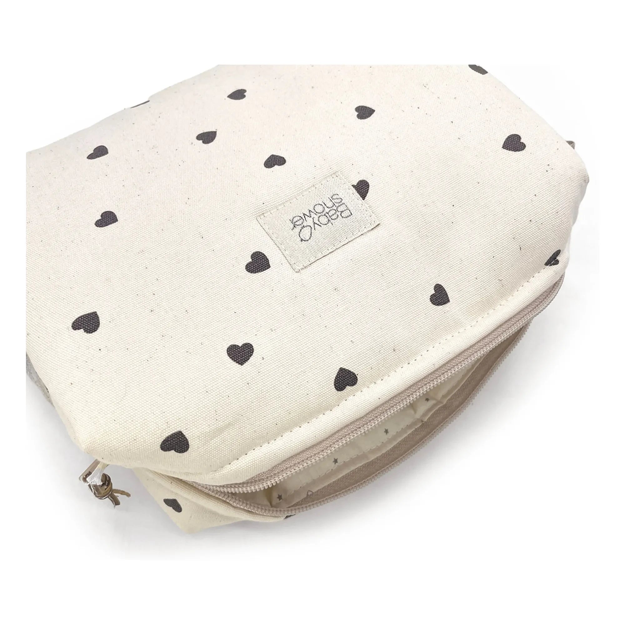 Babyshower - Camila Cœurs Toiletry Bag | White