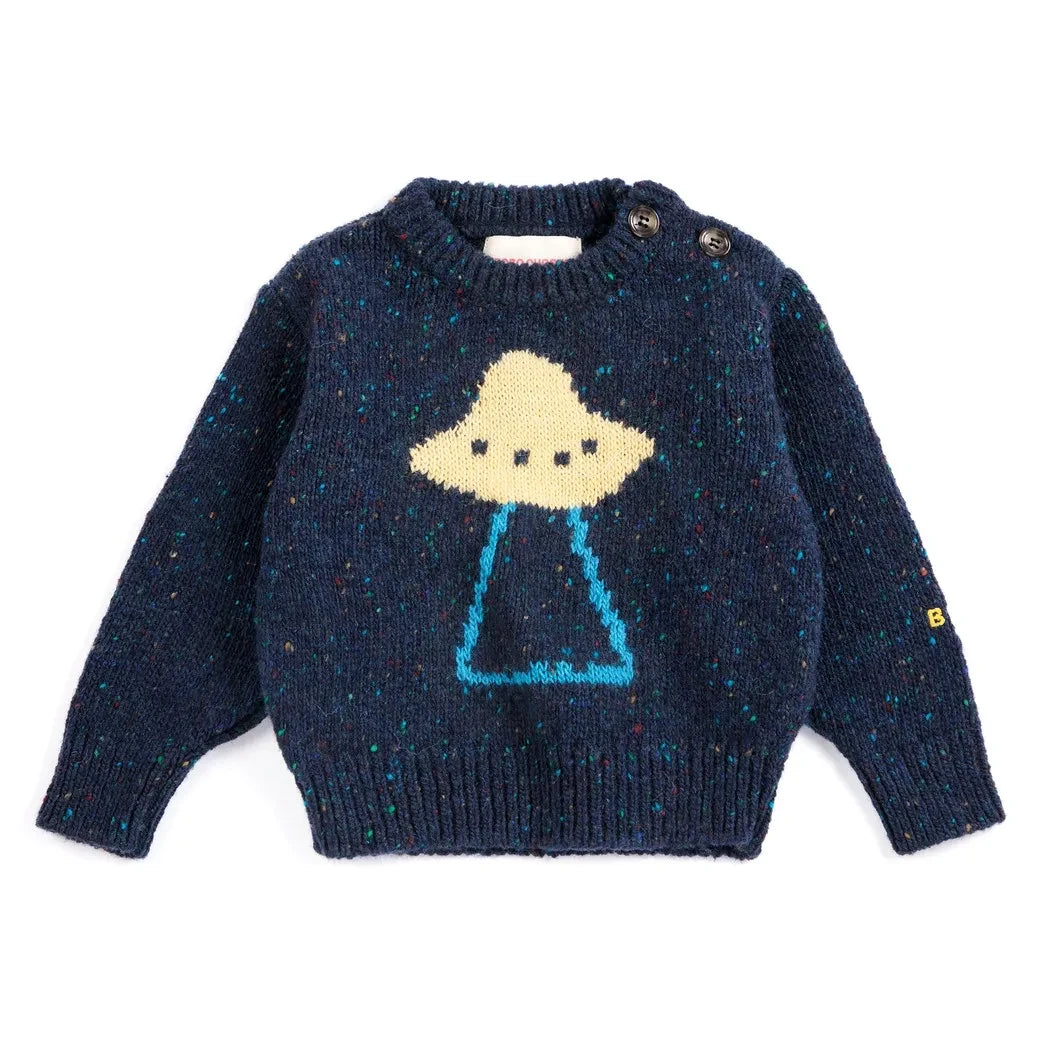 Bobo Choses - Baby Wool Saucer Kazak | Lacivert