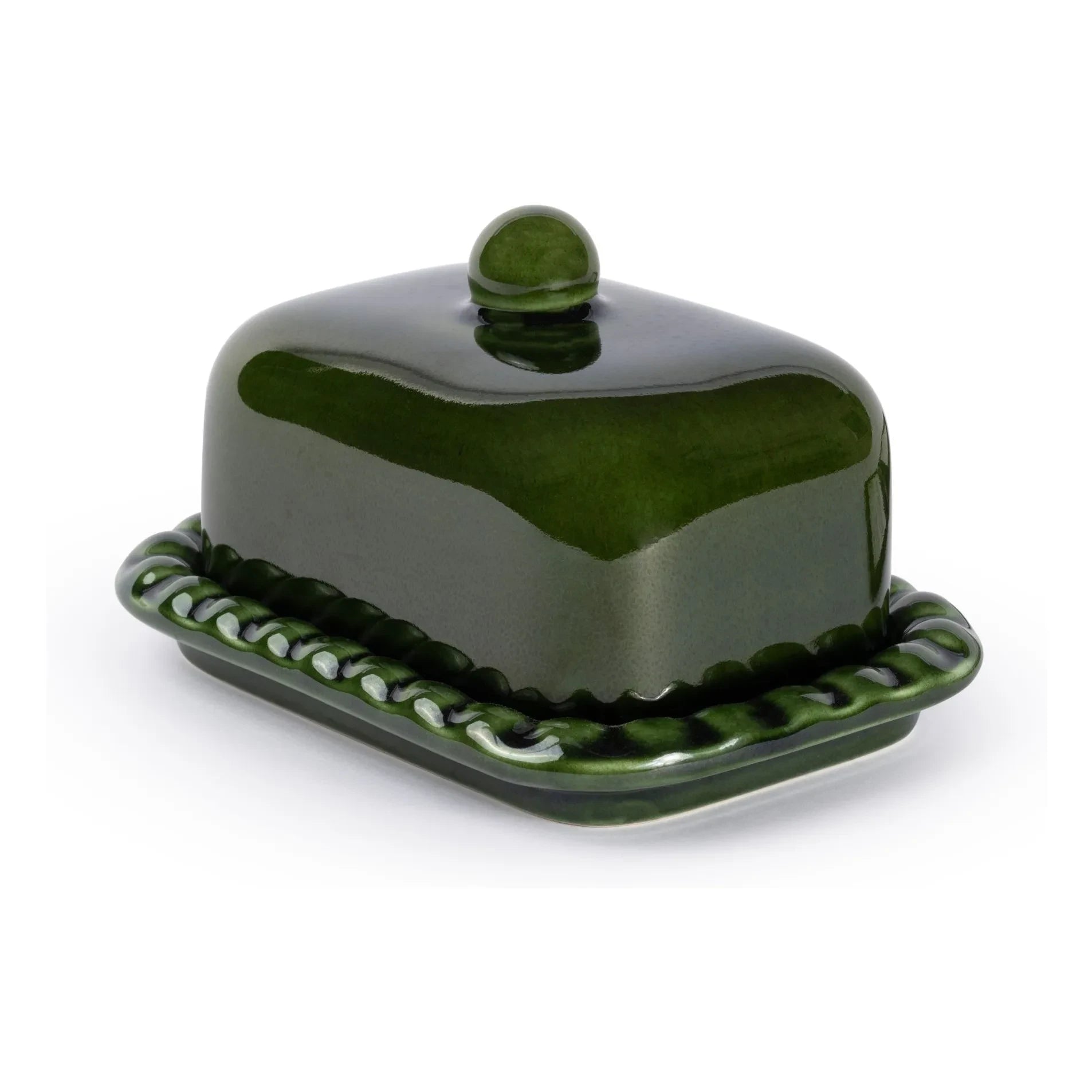 Denise - Olaf Butter Dish | Dark Green